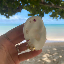 Load image into Gallery viewer, Dangling Diamond Heart Huggies