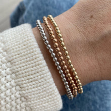 Load image into Gallery viewer, Set Three Mixed Gold Beaded Bracelet
