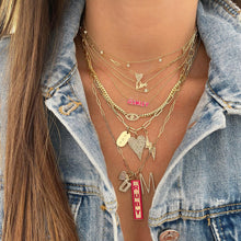 Load image into Gallery viewer, Small Pave Outline Lightning Bolt Charm