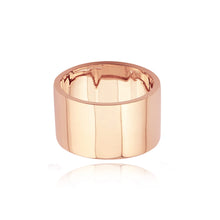 Load image into Gallery viewer, Thick Gold Cigar Band Ring