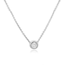 Load image into Gallery viewer, Bezel Diamond Necklace