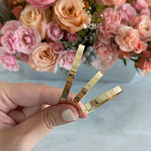 Load image into Gallery viewer, Gold Engraved Clip-on Bangle