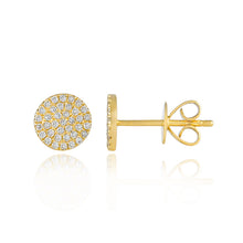 Load image into Gallery viewer, Circle Pave Earrings