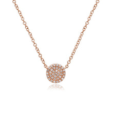Load image into Gallery viewer, Diamond Disc Necklace