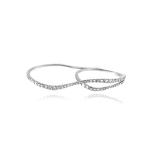 Load image into Gallery viewer, Double Wave Two Finger Ring