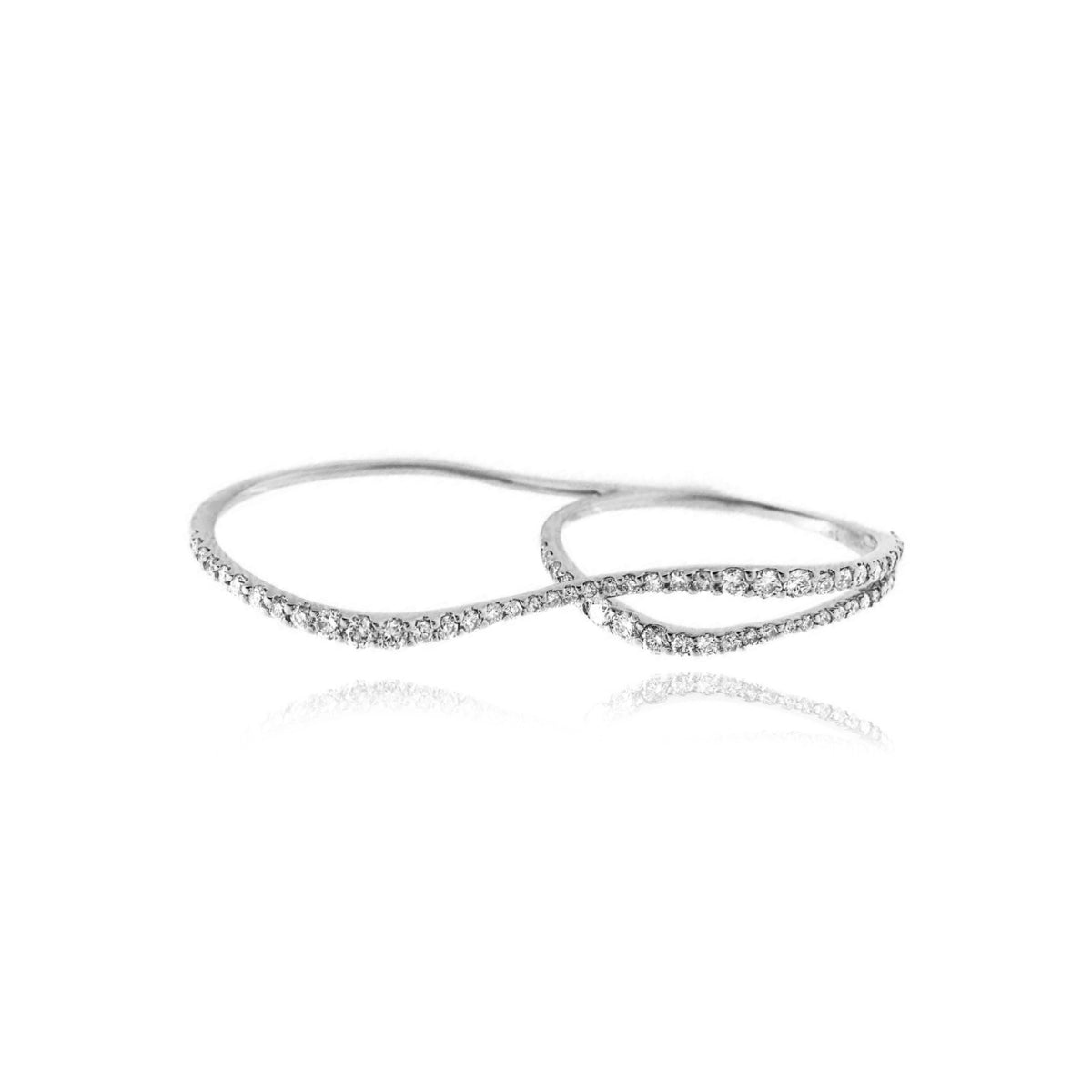 Double Wave Two Finger Ring – Alev Jewelry