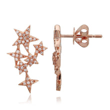 Load image into Gallery viewer, Diamond Multi Star Earring