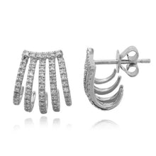 Load image into Gallery viewer, Five Pave Wrap Earrings