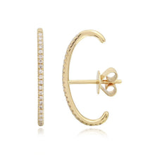 Load image into Gallery viewer, Thin Diamond Ultra Huggie