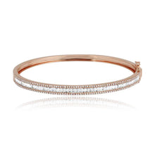 Load image into Gallery viewer, Baguette and Diamond Bangle