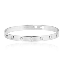 Load image into Gallery viewer, Clip On Round Diamond Bangle