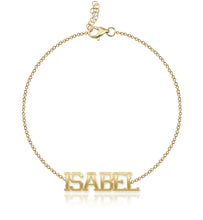 Load image into Gallery viewer, Cutout Gold Name Bracelet