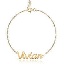 Load image into Gallery viewer, Cutout Gold Name Bracelet