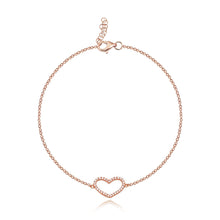 Load image into Gallery viewer, Cutout Pave Heart Bracelet