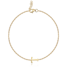 Load image into Gallery viewer, Gold Initial Chain Bracelet