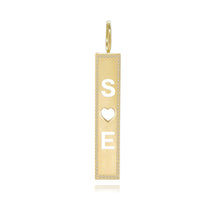 Load image into Gallery viewer, Cutout Personalized Diamonds Plate Charm