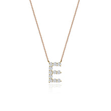 Load image into Gallery viewer, Large Diamond Initial Necklace