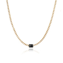 Load image into Gallery viewer, Emerald Tennis Necklace