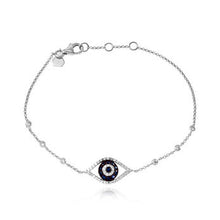 Load image into Gallery viewer, Evil Eye Bezel Bracelet