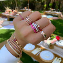 Load image into Gallery viewer, Gold Band and Pave Wrap Ring