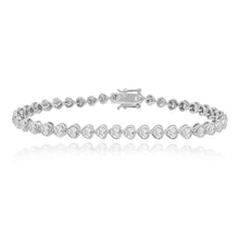 Load image into Gallery viewer, heart tennis bracelet