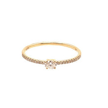 Load image into Gallery viewer, Petite Solitaire Diamond Ring
