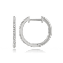 Load image into Gallery viewer, Large Pave Huggies