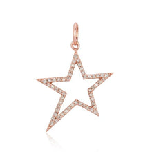 Load image into Gallery viewer, Cutout Pave Star Charm
