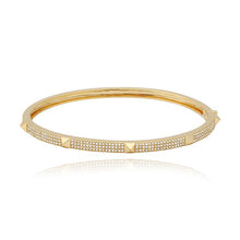 Load image into Gallery viewer, Medium Pave with Spikes Bangle