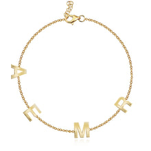 Load image into Gallery viewer, Multi Gold Initials Bracelet