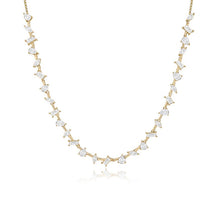 Load image into Gallery viewer, Multi Shape White Sapphire Necklace