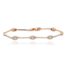 Load image into Gallery viewer, Multi Evil Eye Tennis Bracelet