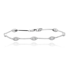 Load image into Gallery viewer, Multi Evil Eye Tennis Bracelet