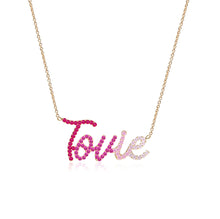 Load image into Gallery viewer, Large Ombre Personalized Necklace