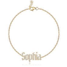 Load image into Gallery viewer, Pave Name Bracelet