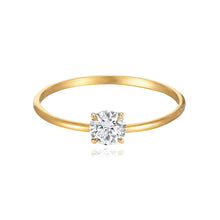 Load image into Gallery viewer, Petite Solitaire Diamond Ring