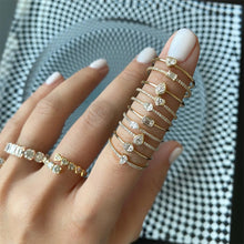 Load image into Gallery viewer, Petite Solitaire Diamond Ring