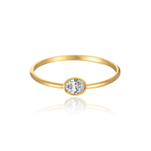 Load image into Gallery viewer, Petite Solitaire Diamond Ring