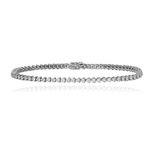 Load image into Gallery viewer, Three Prong Tennis Bracelet