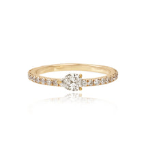 Load image into Gallery viewer, Solitaire Diamond Eternity Ring