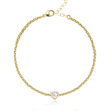 Load image into Gallery viewer, Solitaire Diamond Bezel Bracelet