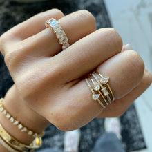 Load image into Gallery viewer, Solitaire Diamond Eternity Ring