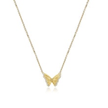 Load image into Gallery viewer, Striped Butterfly Necklace