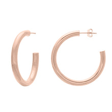 Load image into Gallery viewer, Thin Gold Tube Hoops