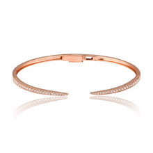 Load image into Gallery viewer, Thin Pave Claw Bangle
