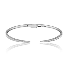 Load image into Gallery viewer, Thin Pave Claw Bangle