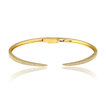 Load image into Gallery viewer, Thin Pave Claw Bangle
