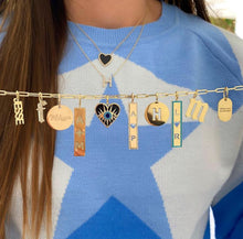 Load image into Gallery viewer, Cutout Personalized Diamonds Plate Charm