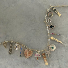 Load image into Gallery viewer, Black Onyx Star With Diamond Outline Charm