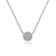 Load image into Gallery viewer, Diamond Disc Necklace